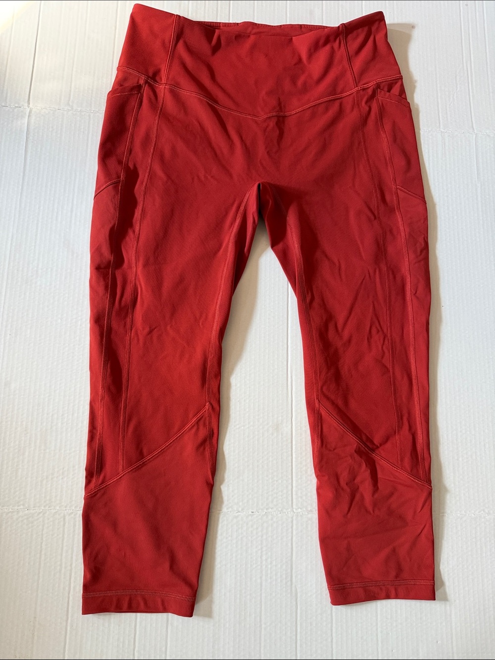 lululemon athletica Red Capri Leggings Size 14